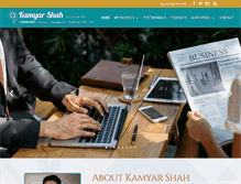 Tablet Screenshot of kamyarshah.com